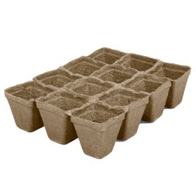 Durpinė daigykla B12, 7,5 x 8 cm., 12 narvelių