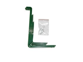 Metalinis surenkamas laikiklis loveliui, 16 x 2 x 23cm.,2 vnt, žalias