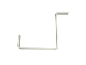 Metalinis viršutinis laikiklis loveliui, 22 x 2 x 16 cm., baltas