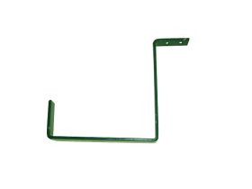 Metalinis viršutinis laikiklis loveliui, 22 x 2 x 16 cm., žalias