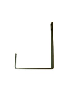 Metalinis šoninis laikiklis loveliui, 16 x 2 x 22 cm., juodas