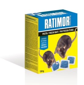 Nuodai graužikų naikinimui, pasta RATIMOR 150 g.
