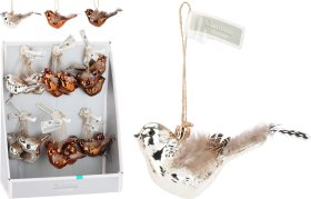 Eglutės žaisliukas Paukštis, 3 skirtingos sp., 10 x 4 x 10 cm