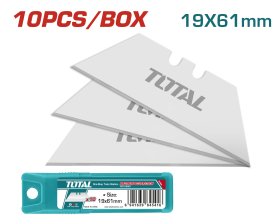 Geležtės peiliui TOTAL, trapecinės, 19x61 mm, 10 vnt., THT519001