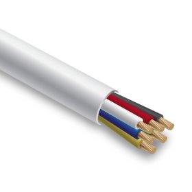 Apsaugos sistemų kabelis SPECTRA Ss6, daugiagyslis, baltas PVC