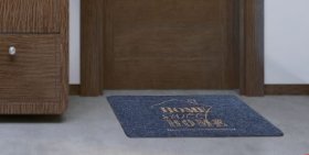 Kilimėlis RICCO Sigma Grey, 40 x 60 cm, 100 % PE ant TPR pagrindo, 806-001