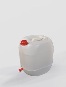 Kanistras plastmasinis 20 l, su kraneliu