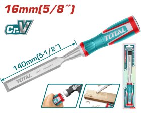 Kaltas TOTAL, medžiui, CR-V, 16x140 mm, THT41166