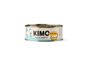 Konservuotas kačių ėdalas KIMO, suaugusioms katėms, su tunu, balta žuvimi ir ryžiais, 70g