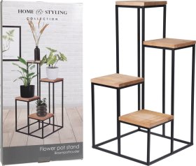 Stovas gėlėms, 4-ų vietų, metalinis, 34 x 34 x 67 cm.