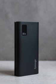 Išorinė baterija SPONGE, 20000 mAh, 22,5 W, greitas įkrovimas, USB-C, USB-A lizdas