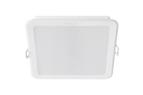 Montuojamas šviestuvas panelė PHILIPS Meson, įleidžiama, LED 13 W, 3000 K, 1200 lm, kvadratinė, baltos sp., 140 x 140 mm