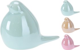 Velykinė dekoracija Paukščiukas, perlamutrinis,  9 cm, 3 skirtingos sp.