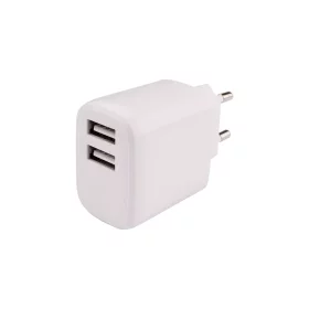 Telefono įkroviklis MUSTHAVZ, 2 x USB-A įkroviklis, 17W, baltos sp., MHHEAD2UA17WWHT