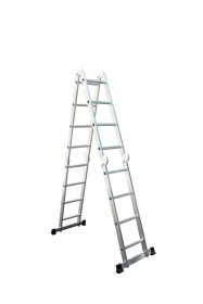 Kopėčios HERVIN EQUIPMENT, aliuminės, daugiafunkcės, 4x4 pakopų, 2240-4610 mm, AM0216A