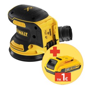 Akumuliatorinis ekscentrinis šlifuoklis DEWALT DCW210NT-XJ, 125 mm, 18 V, be akumuliatorių ir kroviklio, lagamine