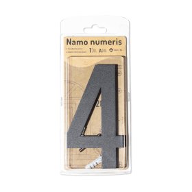 Namo numeris 4, 150 mm, antracito sp, nerūdijantis plienas
