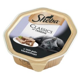Konservuotas kačių ėdalas SHEBA, su veršiena, 85g