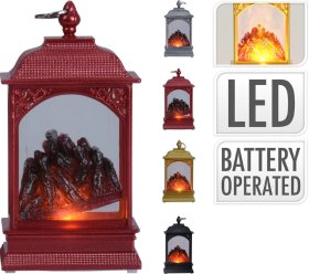 Kalėdinė LED dekoracija Žibintas, 13,5 cm, 4 skirtingų sp.