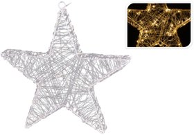 Šviečianti dekoracija Žvaigždė, 30 cm, 30 LED