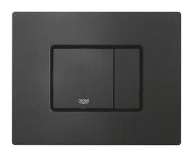 Nuleidimo mygtukas GROHE EVEN DUO, 156 x 197 mm, horizontalus/vertikalus, „phantom black“ juodos spalvos, 38966KF0