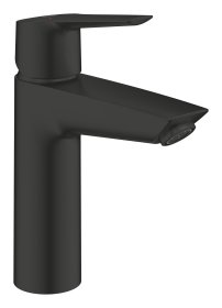 Praustuvo maišytuvas GROHE QuickFix Start, su "push-open" dugno vožtuvu, M-dydis, taupantis vandenį, juodas matinis, 235752432