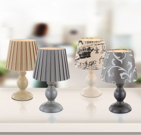 Stalinis nakties šviestuvas GLOBO Metalic, E14, 1 x 40W, 230V, smėlio sp. matalas, smėlio sp. tekstilė, 170 x 280 mm, 21690