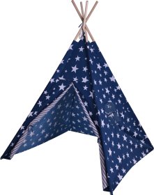 Vaikiška palapinė KIDS, tamsiai mėlynos sp., 103 x 103 x 160 cm