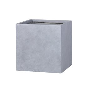 Keraminis lauko vazonas Grau Mini II, pilkos sp., 39,5 x 39,5 x 41 cm.