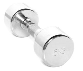 Hantelis su chromo danga TOORX MC 5, 5 kg