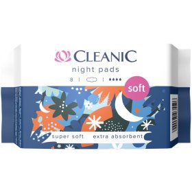Higieniniai paketai CLEANIC Soft, naktiniai, 8 vnt.