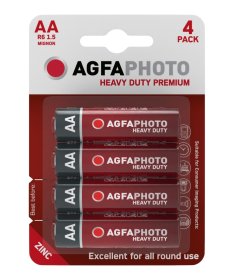 Maitinimo elementai AGFAPHOTO Heavy Duty Mignon Battery, 4 vnt., AA, R6