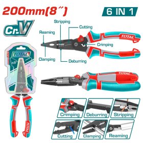 Replės TOTAL, ilgos, daugiafunkcės, 6-in-1, 200 mm, THTMF286