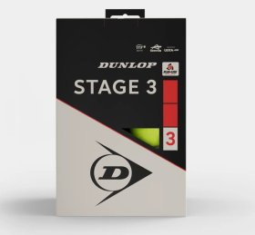 Lauko teniso kamuoliukai DUNLOP Stage 3, 12 vnt.