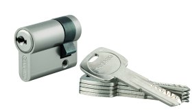 Spynos cilindras THIRARD, Trafic 6, 5 raktai, žalvarinis, nikeliuotas, 30 x 10 mm, 293164