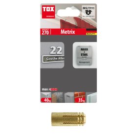 Įvorė TOX Metrix, M5/18 mm, 8vnt.