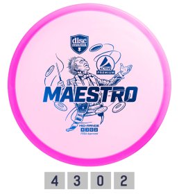 Diskgolfo diskas DISCMANIA Maestro Midrange Driver, premium pink