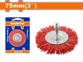 Nailoninis šepetys WADFOW, su koteliu, 75 mm, jungties diametras 6,35 mm (1/4''), WNY2401