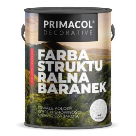 Struktūriniai dažai PRIMACOL Baranek, 5 l, sienoms ir luboms