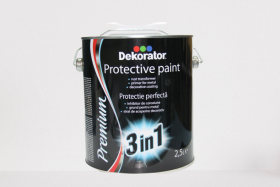 Antikorozinis gruntas-emalė DEKORATOR 3&1, sidabrinės sp., 2,5 l