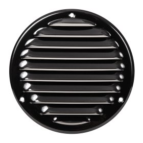 Grotelės EUROPLAST, metalinės, d125 mm, juoda, MR125M