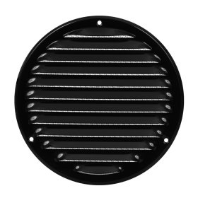 Grotelės EUROPLAST, metalinės, d160 mm, juoda, MR160M