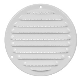 Ventiliacinės grotelės EUROPLAST MR125, d125 mm, metalinės, baltos spalvos