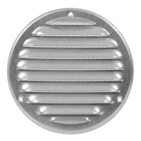 Ventiliacinės grotelės EUROPLAST MR125Zn, d125 mm, metalinės, cinkas