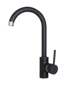 Plautuvės maišytuvas RUBINETA AXE-33 (BK), aukštas, juodos spalvos