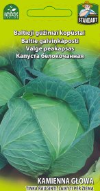 Daržovių sėklos, kopūstai baltieji gūžiniai Kamienna Glowa, 1 g., 0261