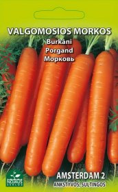 Daržovių sėklos, morkos valgomosios Amsterdam 2, 0308