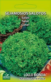 Daržovių sėklos, salotos sėjamosios Lollo Bionda, 0643