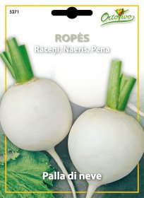 Daržovių sėklos, ORTOVIVO ropės Palla di neve, 5 g., C
