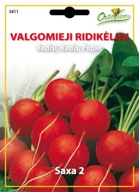 Daržovių sėklos, ORTOVIVO ridikėliai Saxa 2, 5 g., C